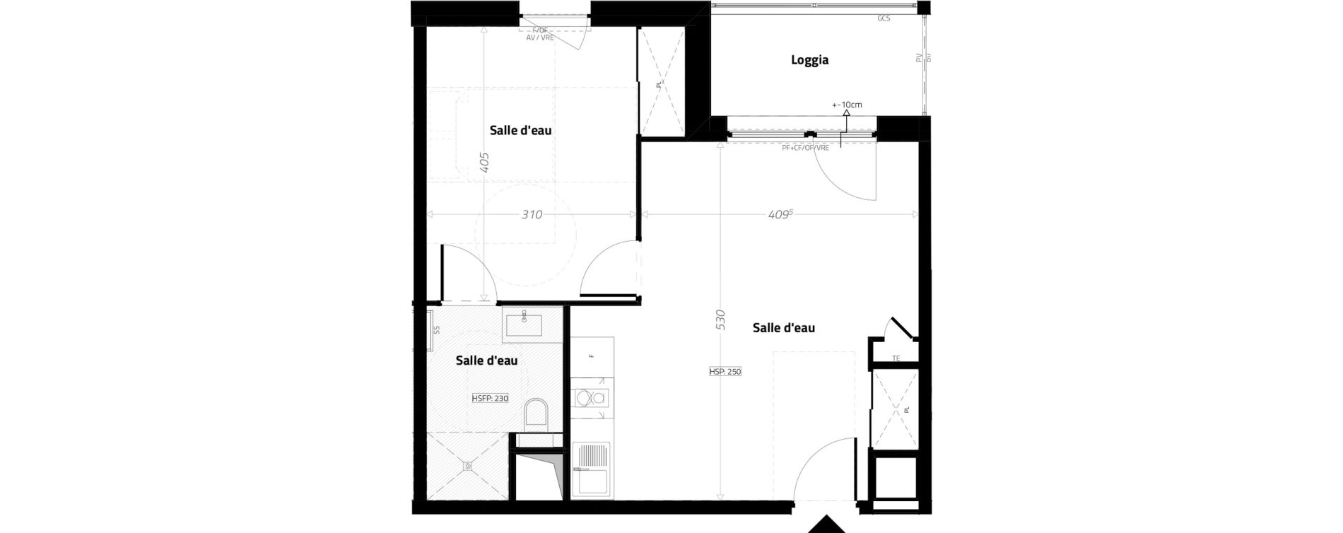 Appartement T2 meubl&eacute; de 42,50 m2 &agrave; L'&Eacute;trat Centre