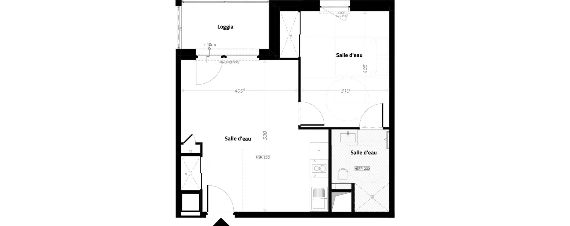 Appartement T2 meubl&eacute; de 42,60 m2 &agrave; L'&Eacute;trat Centre