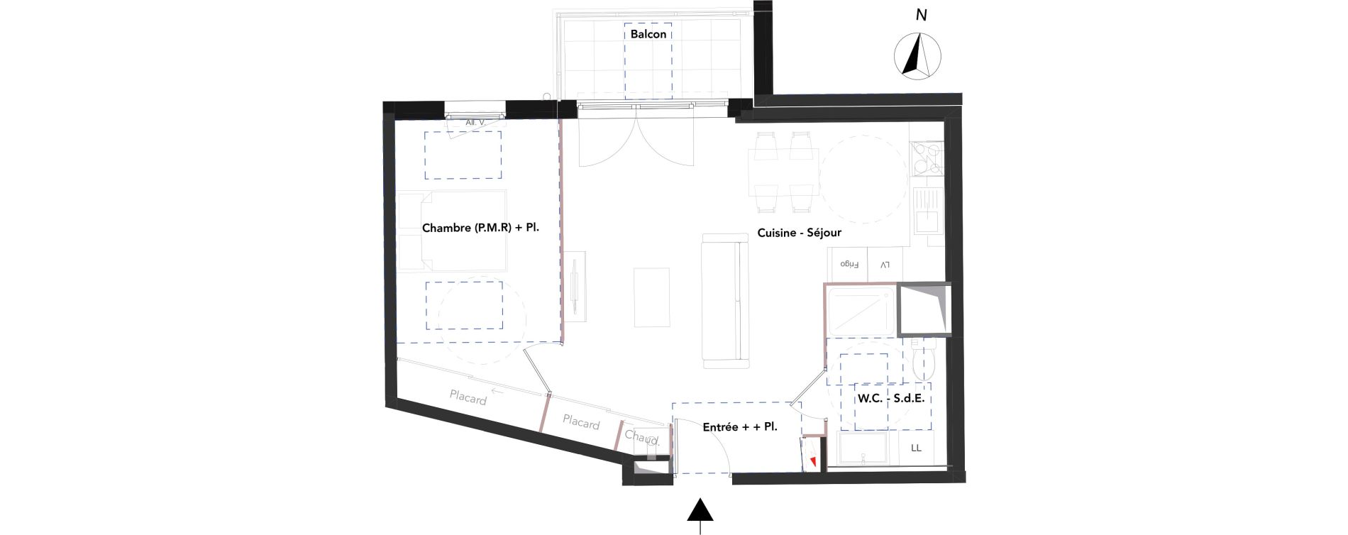 Appartement T2 de 50,95 m2 &agrave; Riorges Centre