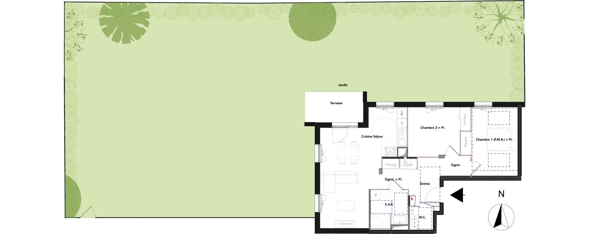 Appartement T3 de 67,01 m2 &agrave; Riorges Centre