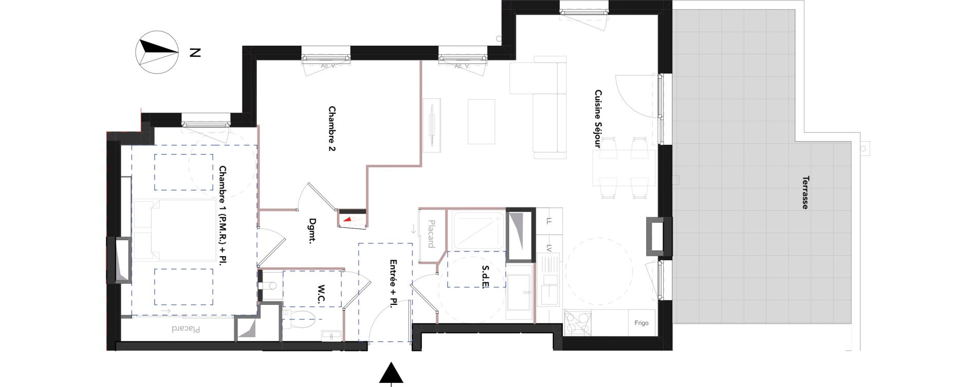 Appartement T3 de 68,32 m2 &agrave; Riorges Centre