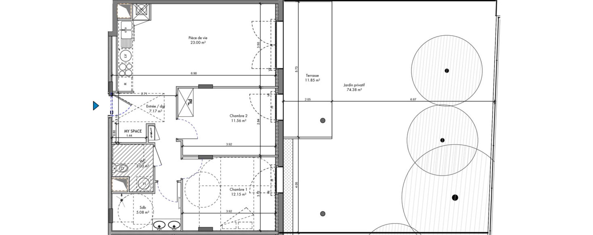 Appartement T3 de 61,99 m2 &agrave; Roanne Halage