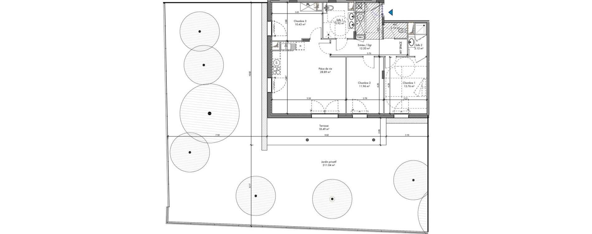 Appartement T4 de 88,44 m2 &agrave; Roanne Halage