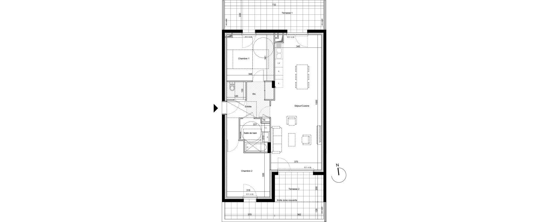 Appartement T3 de 73,77 m2 &agrave; Saint-&Eacute;tienne Le treyve - puits thibaud