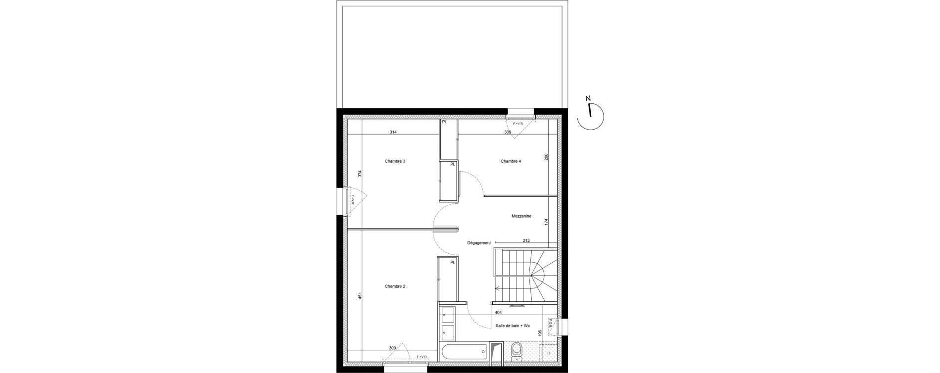 Appartement T5 de 109,08 m2 &agrave; Saint-&Eacute;tienne Le treyve - puits thibaud
