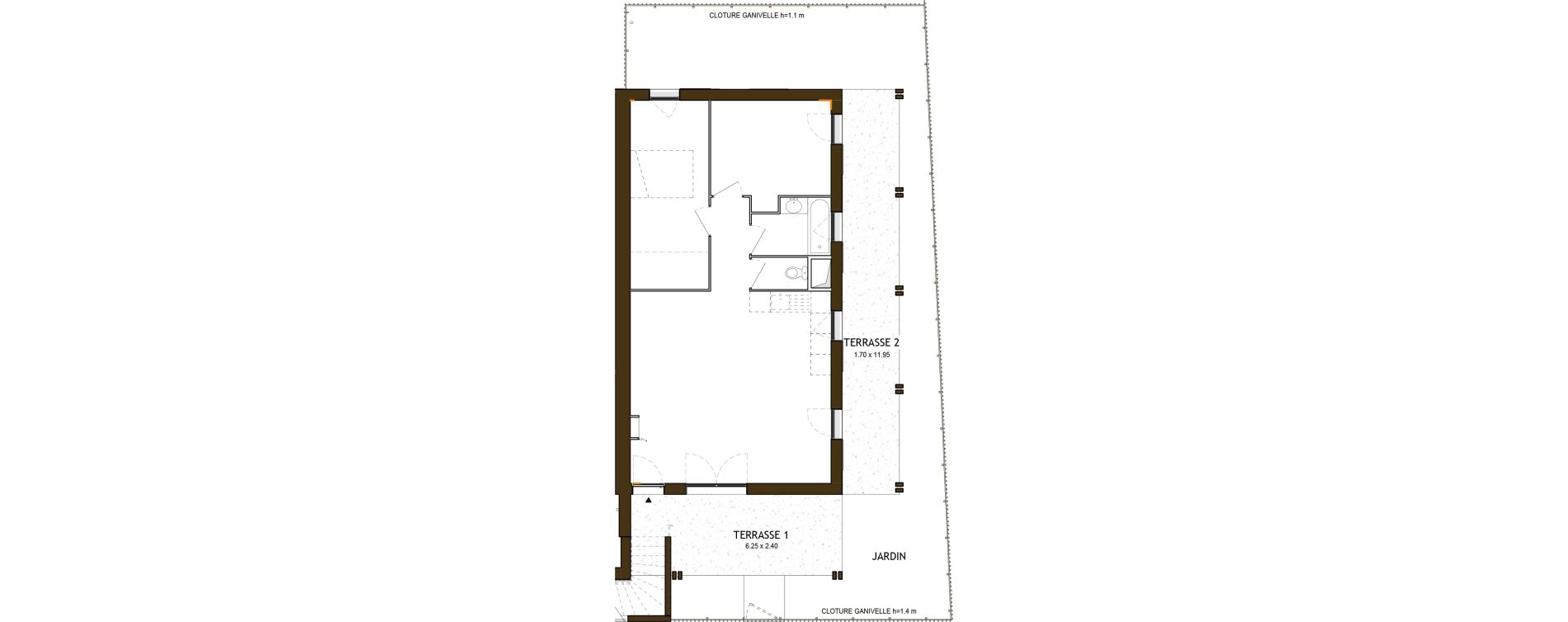 Duplex T3 de 65,24 m2 &agrave; Saint-&Eacute;tienne Chateaucreux