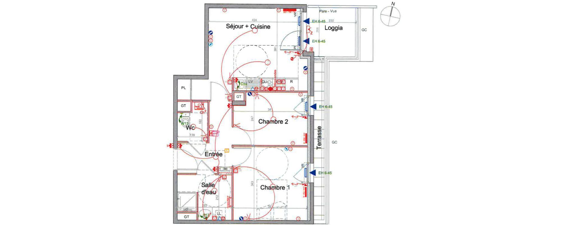 Appartement T3 de 51,02 m2 &agrave; Saint-&Eacute;tienne Centre