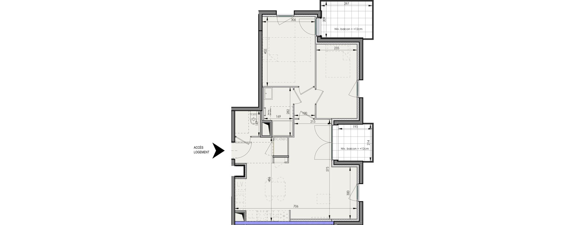 Appartement T3 de 62,91 m2 &agrave; Clermont-Ferrand R&eacute;publique