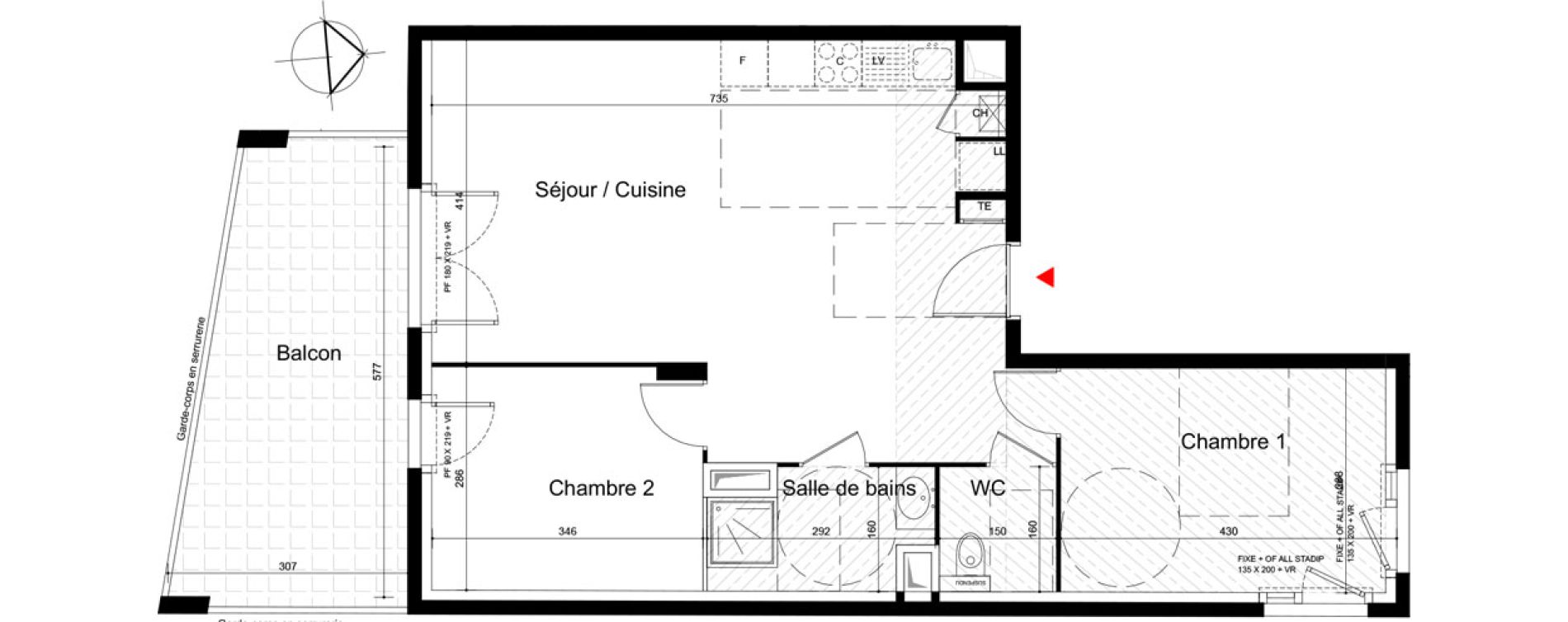 Appartement T3 de 63,45 m2 &agrave; Clermont-Ferrand Bien assis