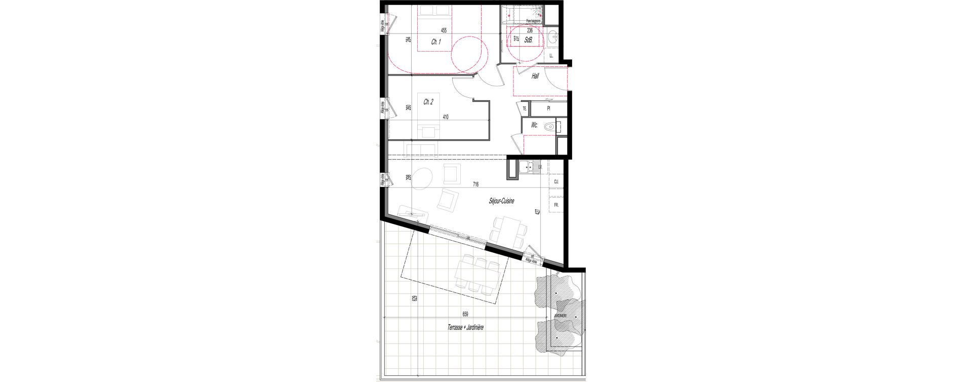 Appartement T3 de 65,05 m2 &agrave; Clermont-Ferrand R&eacute;publique