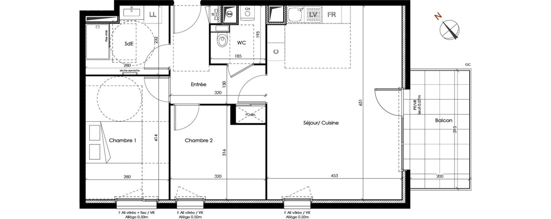 Appartement T3 de 66,05 m2 &agrave; Clermont-Ferrand R&eacute;publique