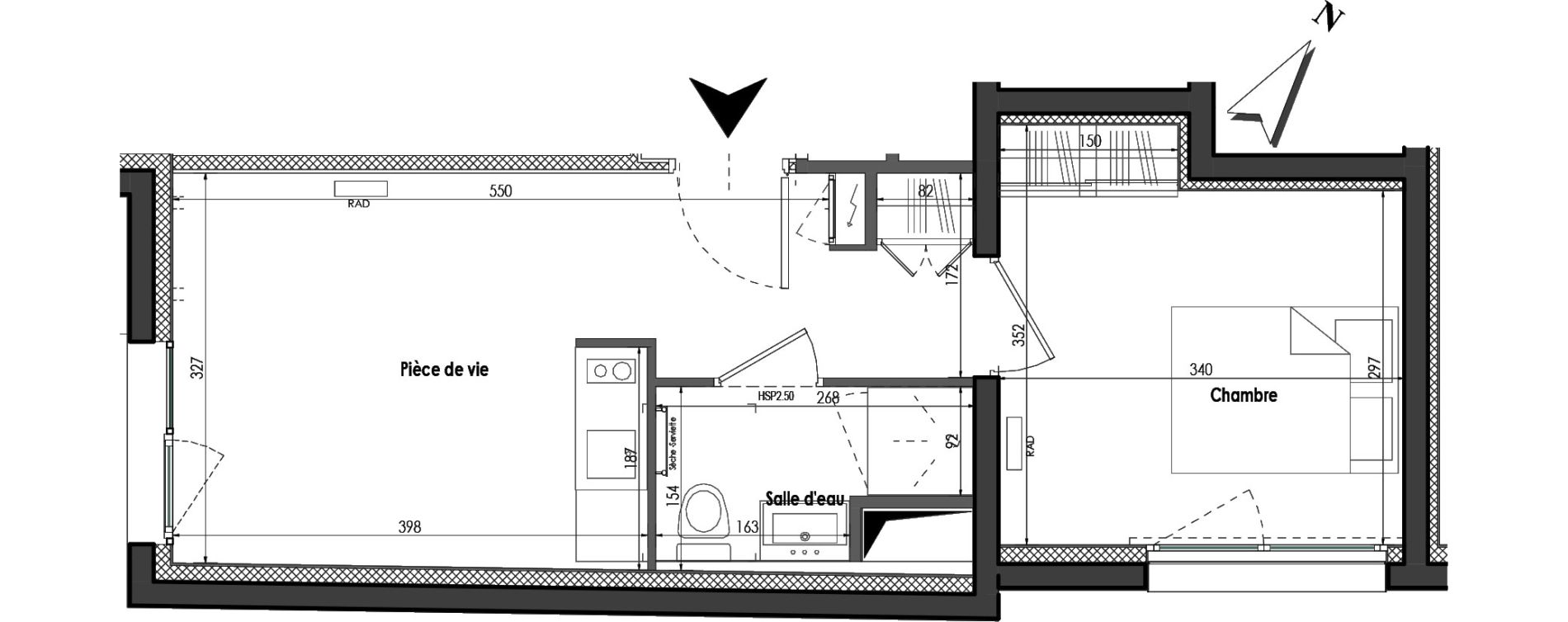 Appartement T2 de 31,81 m2 &agrave; Clermont-Ferrand R&eacute;publique