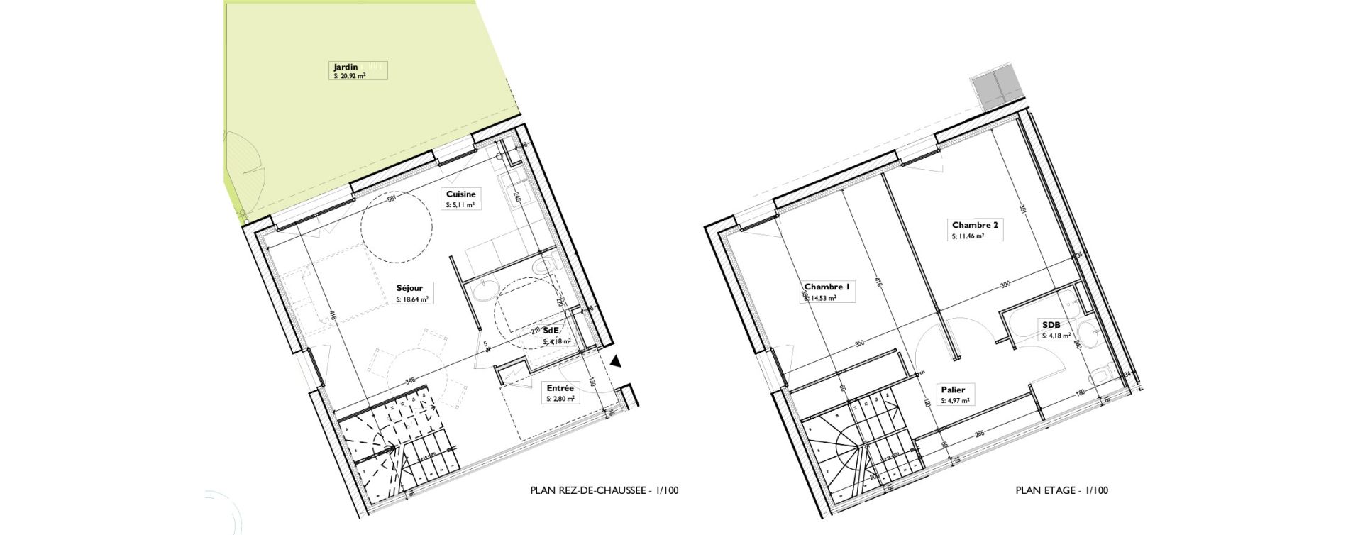 Appartement T3 de 65,87 m2 &agrave; Gerzat Centre