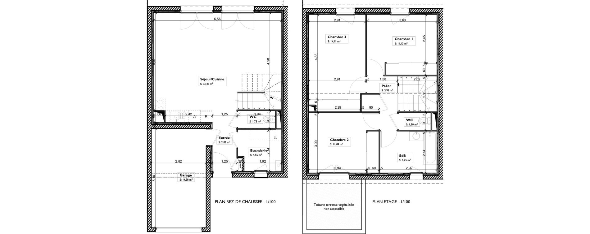 Maison T4 de 90,46 m2 &agrave; Gerzat Centre