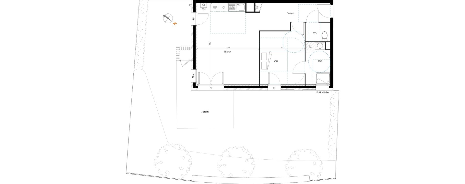 Appartement T2 de 49,72 m2 &agrave; Brignais Centre