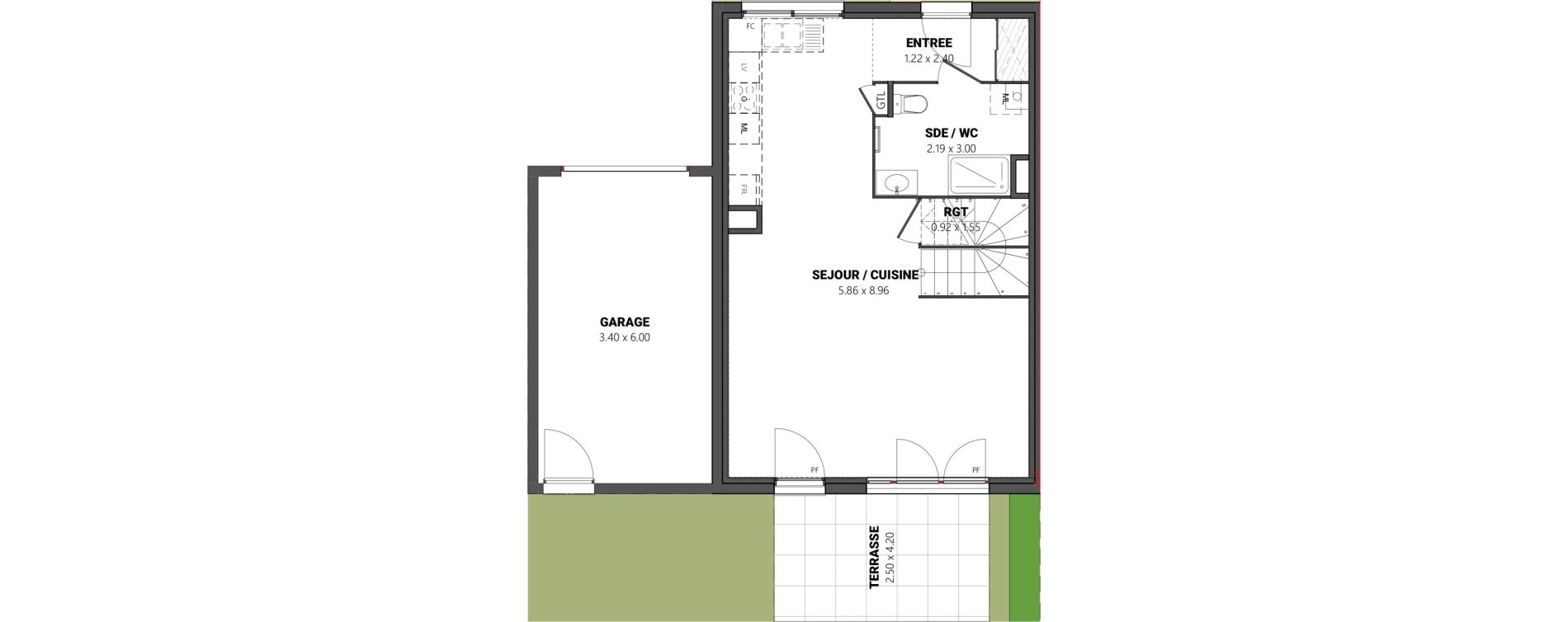 Maison T5 de 94,93 m2 &agrave; Brindas Centre