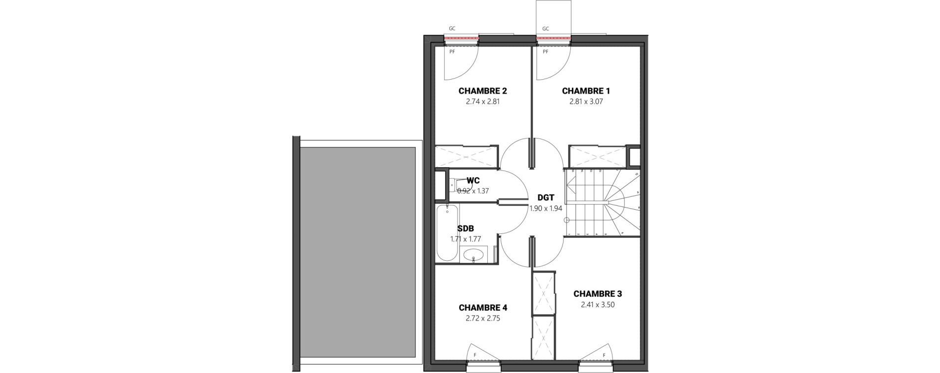 Maison T5 de 94,76 m2 &agrave; Brindas Centre