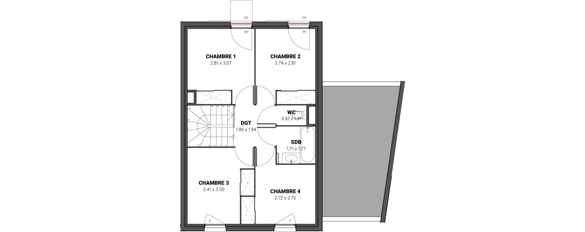 Maison T5 de 94,76 m2 &agrave; Brindas Centre