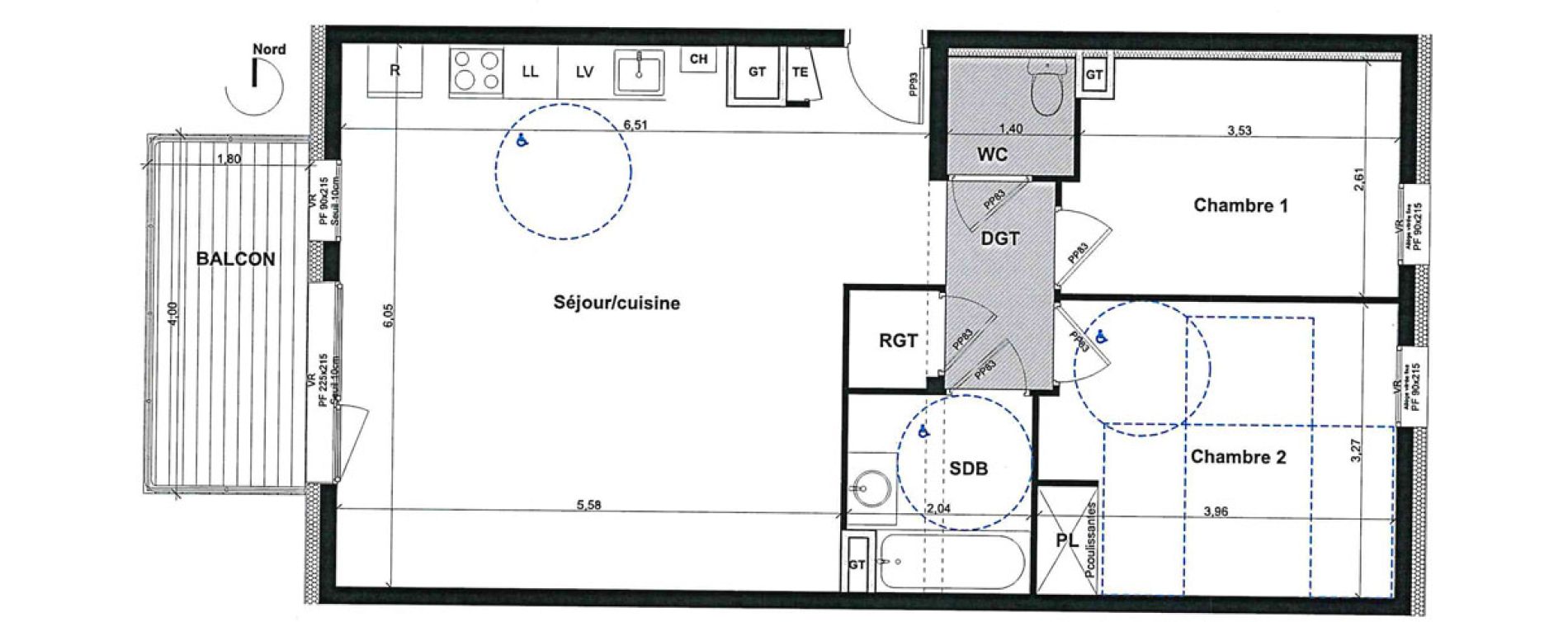 Appartement T3 de 67,65 m2 &agrave; Bron Les sept chemins