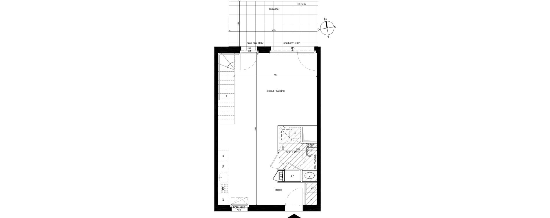 Duplex T4 de 80,58 m2 &agrave; Bron Centre