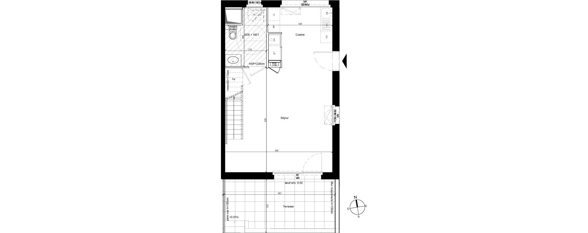Duplex T4 de 81,12 m2 &agrave; Bron Centre