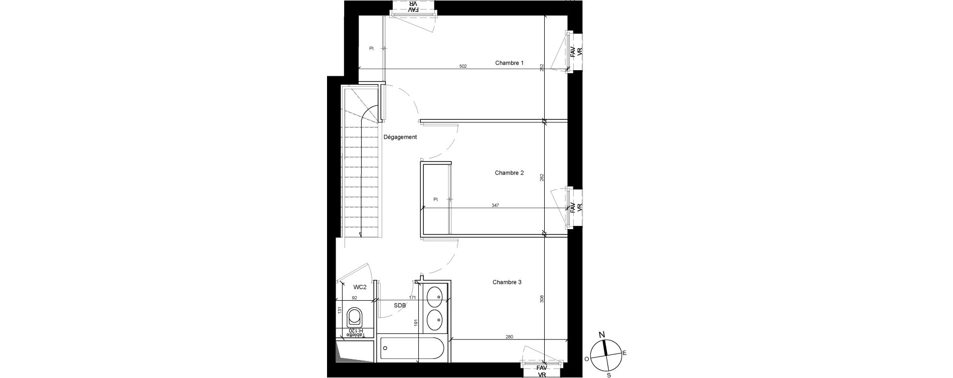 Duplex T4 de 88,08 m2 &agrave; Bron Centre