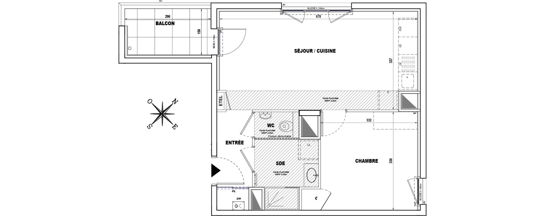 Appartement T2 de 43,99 m2 &agrave; Caluire-Et-Cuire Caluire et cuire le bourg
