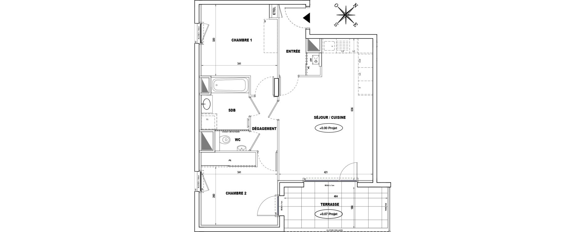 Appartement T3 de 59,51 m2 &agrave; Caluire-Et-Cuire Caluire et cuire le bourg