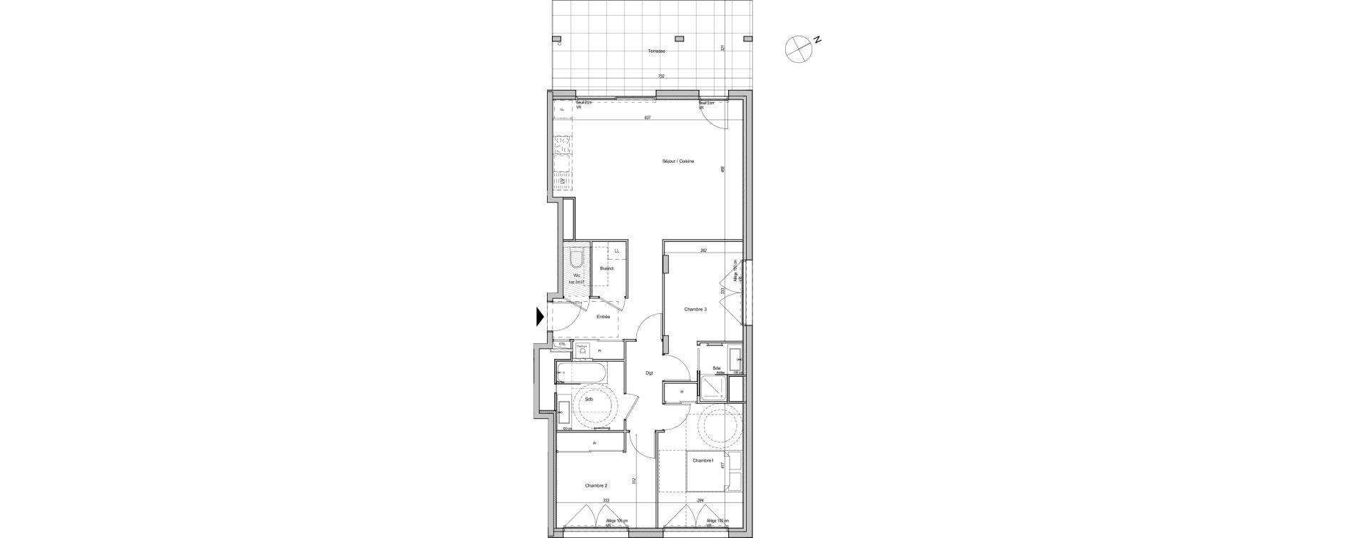 Appartement T4 de 84,93 m2 &agrave; Caluire-Et-Cuire Bissardon