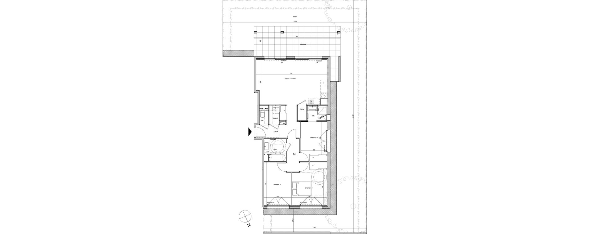 Appartement T4 de 89,50 m2 &agrave; Caluire-Et-Cuire Bissardon