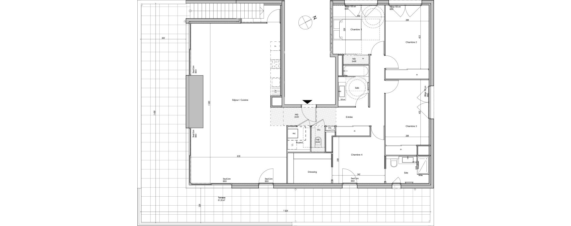 Appartement T5 de 148,67 m2 &agrave; Caluire-Et-Cuire Bissardon