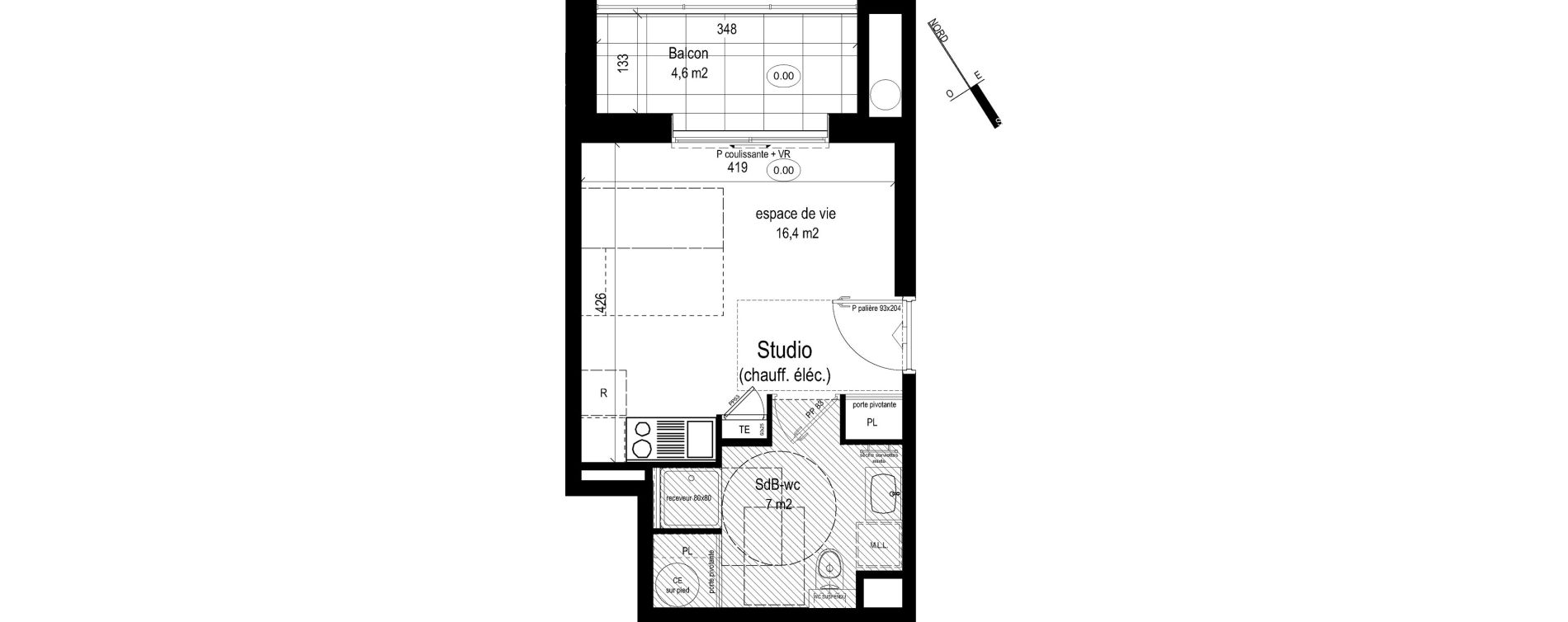 Studio de 23,40 m2 &agrave; Caluire-Et-Cuire Bissardon