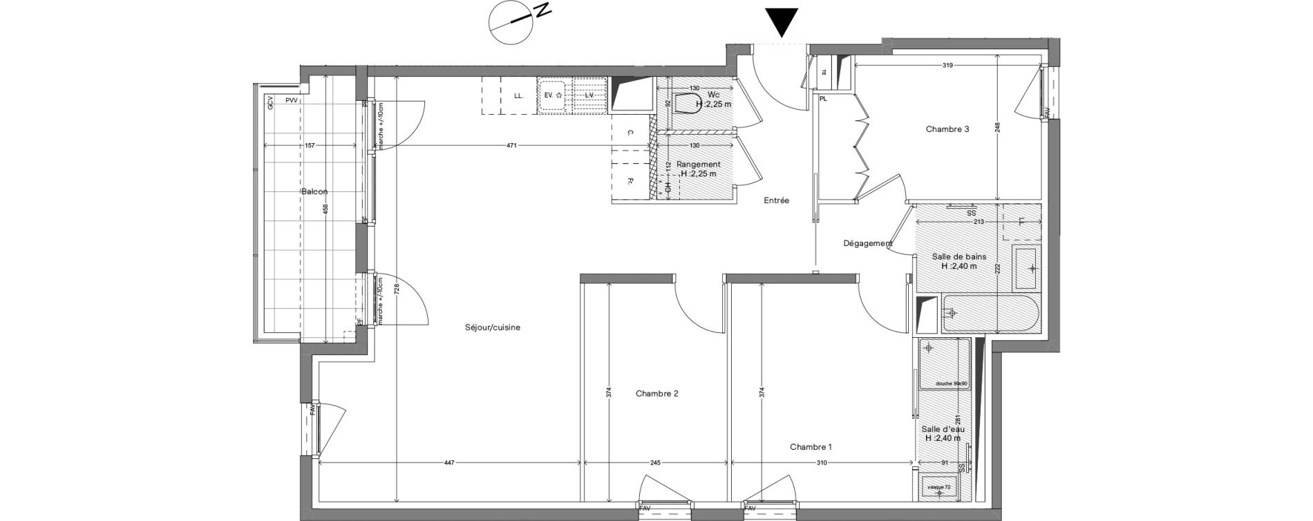 Appartement T4 de 79,50 m2 &agrave; Caluire-Et-Cuire Caluire et cuire le bourg