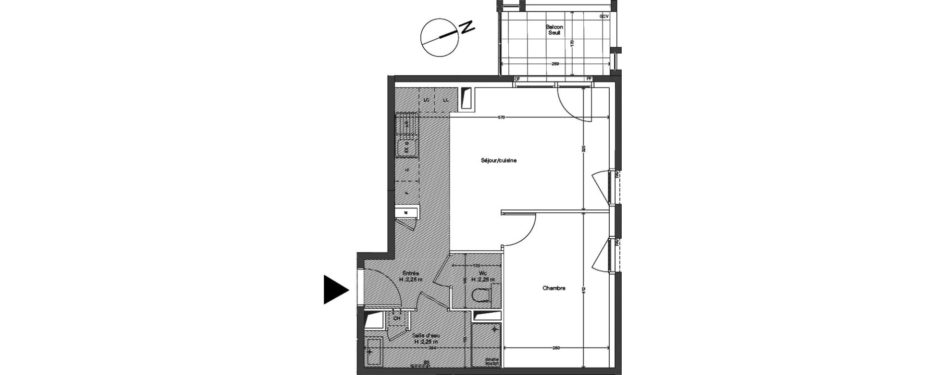 Appartement T2 de 42,70 m2 &agrave; Caluire-Et-Cuire Caluire et cuire le bourg