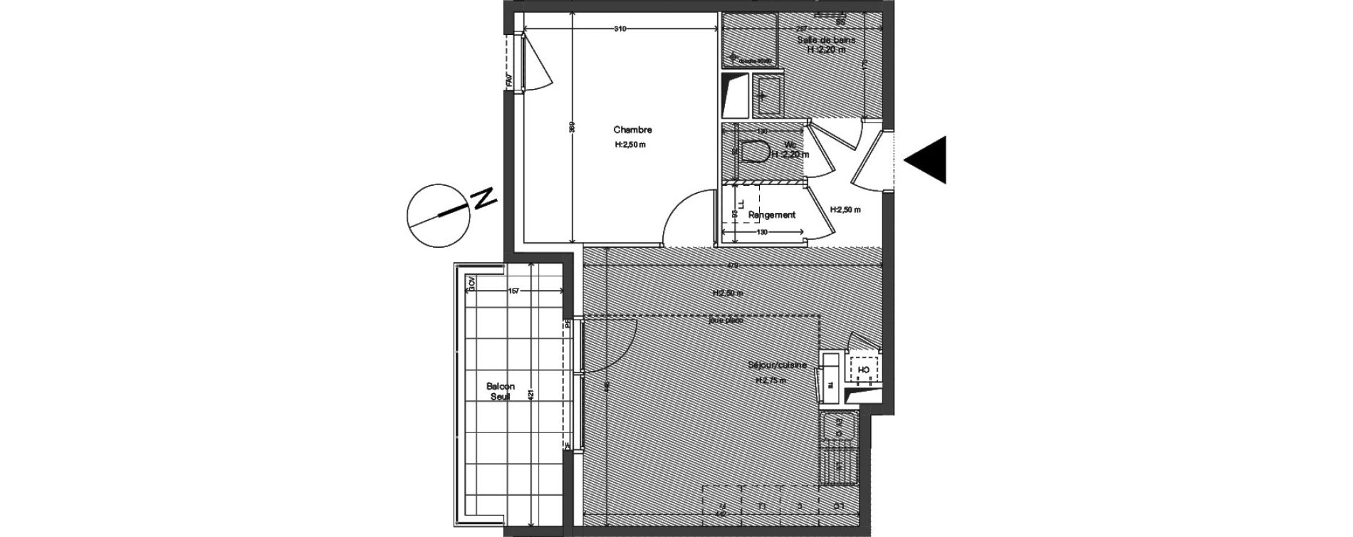 Appartement T2 de 40,20 m2 &agrave; Caluire-Et-Cuire Caluire et cuire le bourg