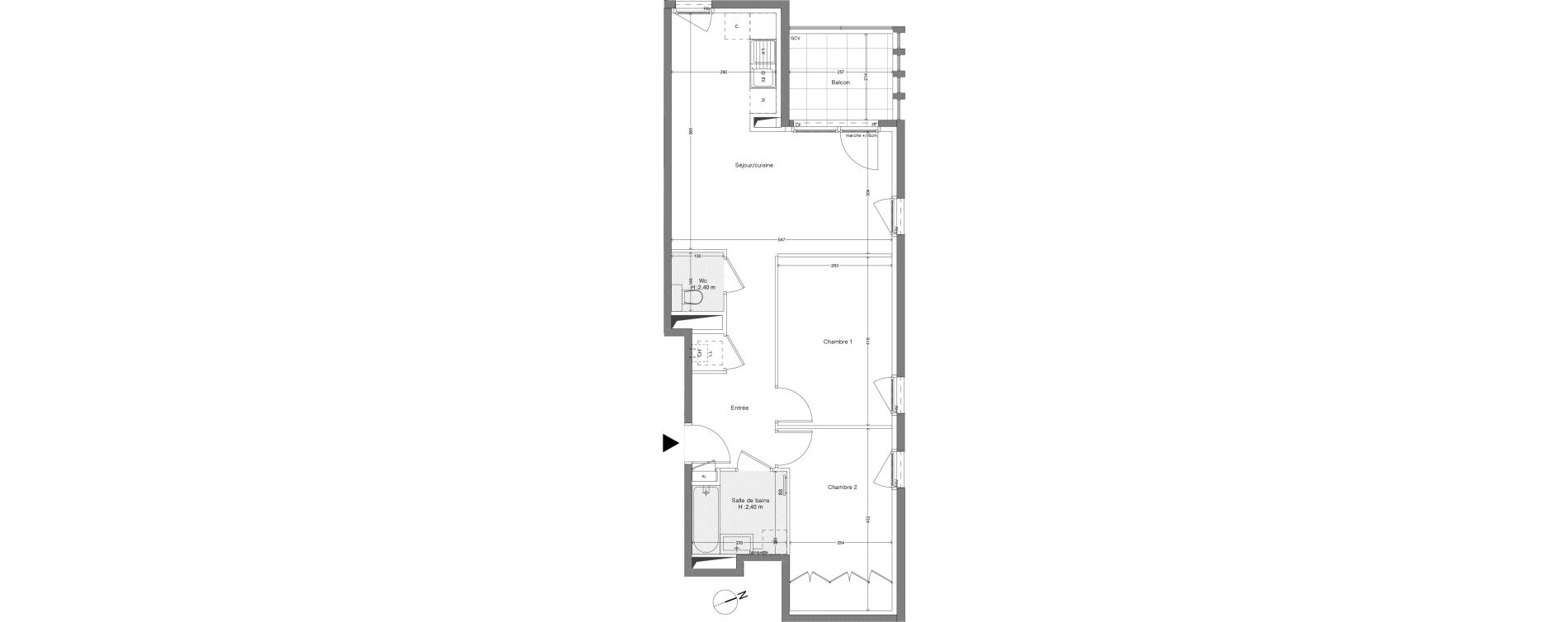 Appartement T3 de 63,10 m2 &agrave; Caluire-Et-Cuire Caluire et cuire le bourg