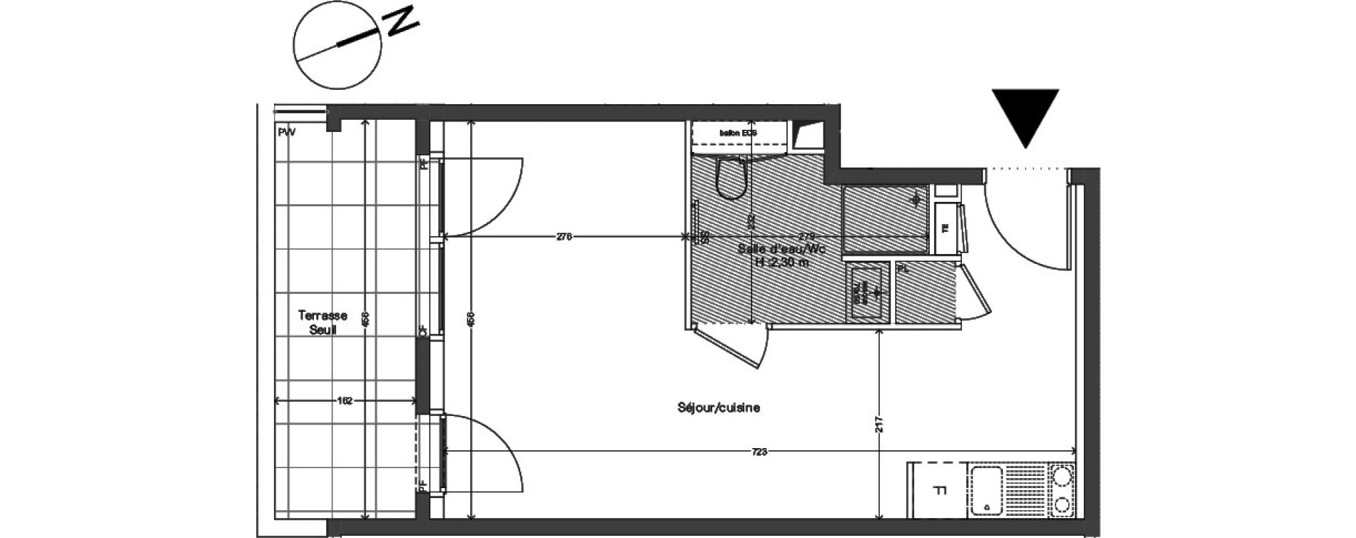 Appartement T1 de 29,90 m2 &agrave; Caluire-Et-Cuire Caluire et cuire le bourg