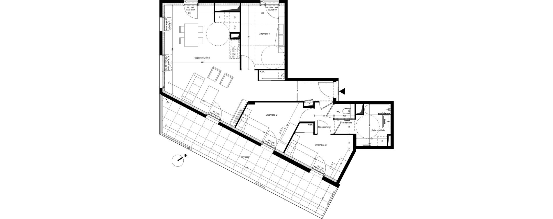 Appartement T4 de 82,40 m2 &agrave; Caluire-Et-Cuire Le vernay