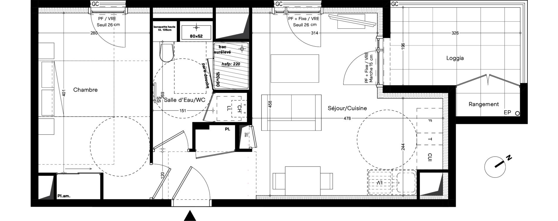 Appartement T2 de 40,20 m2 &agrave; Caluire-Et-Cuire Le vernay