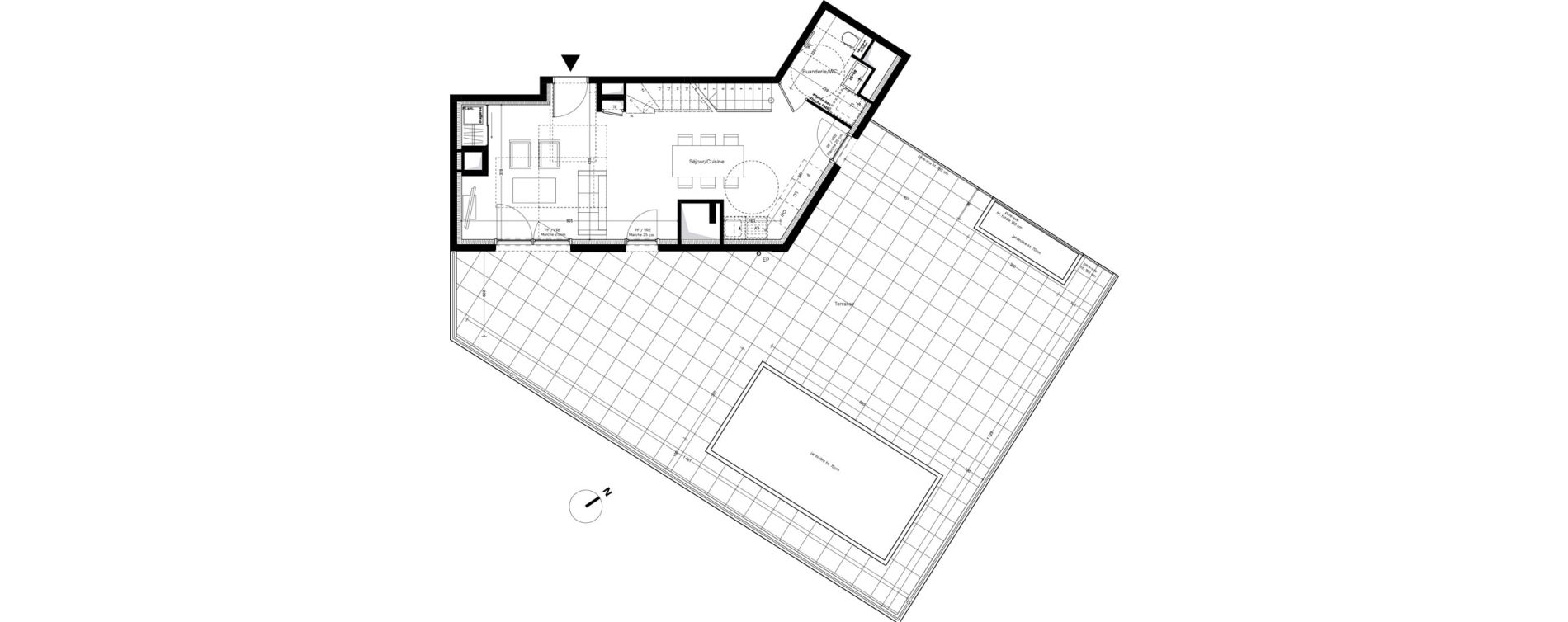 Duplex T4 de 89,20 m2 &agrave; Caluire-Et-Cuire Le vernay