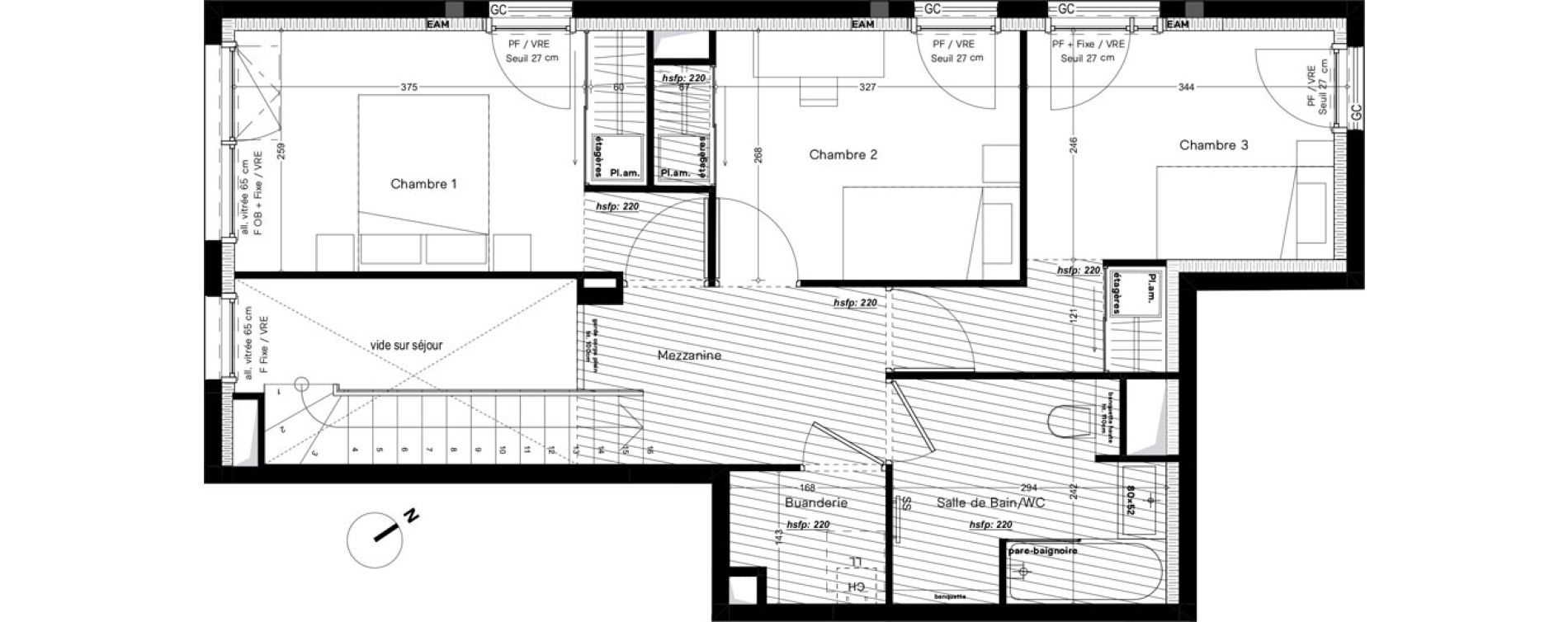 Appartement T4 de 91,90 m2 &agrave; Caluire-Et-Cuire Le vernay