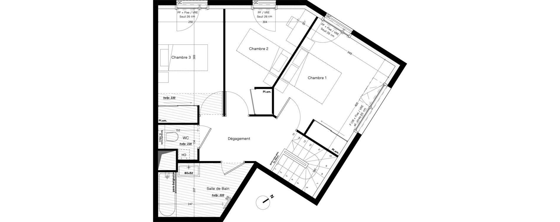 Appartement T4 de 96,20 m2 &agrave; Caluire-Et-Cuire Le vernay