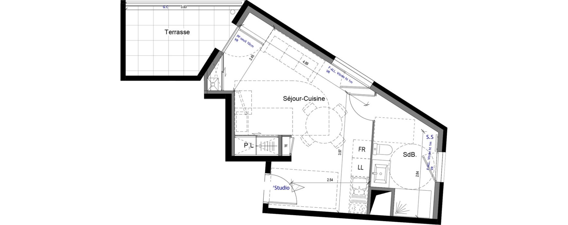 Appartement T1 de 29,20 m2 &agrave; Caluire-Et-Cuire Vassieux