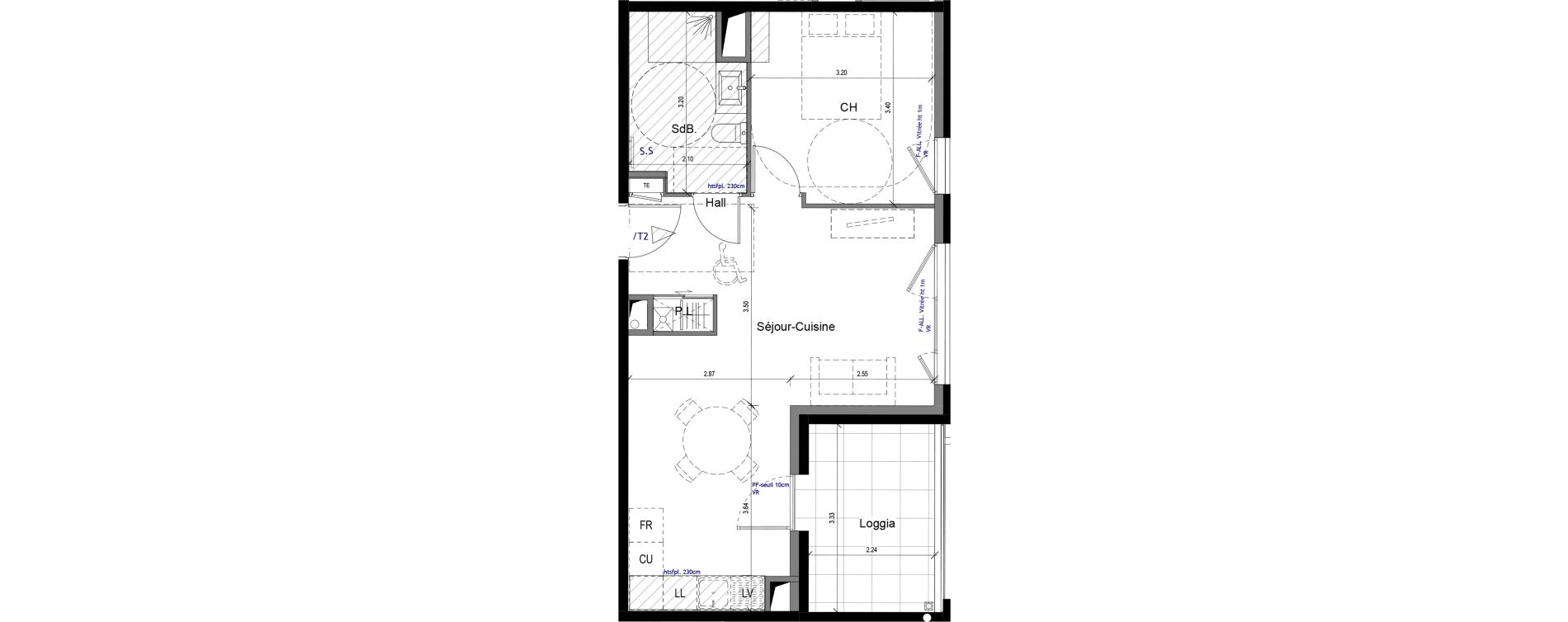 Appartement T2 de 46,15 m2 &agrave; Caluire-Et-Cuire Vassieux