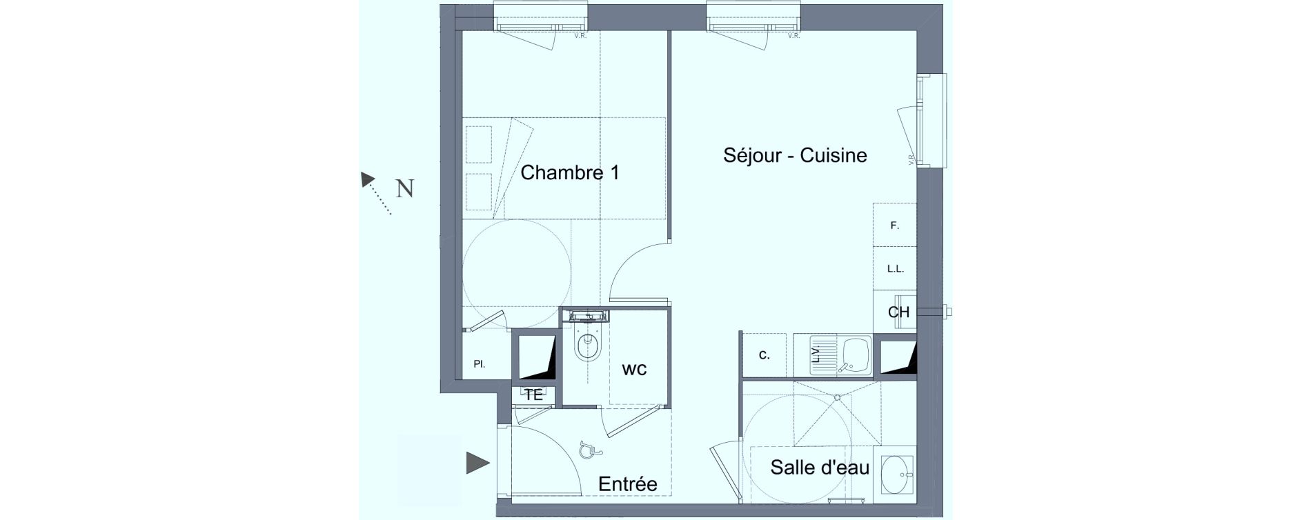 Appartement T2 de 37,90 m2 &agrave; Caluire-Et-Cuire Caluire et cuire le bourg