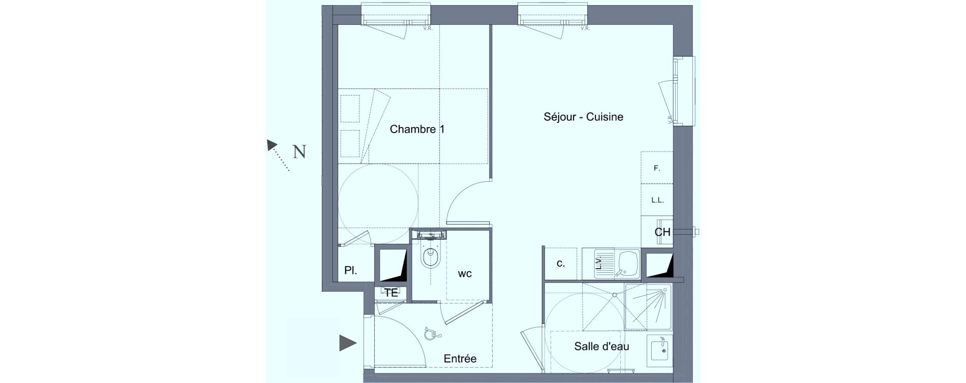 Appartement T2 de 37,90 m2 &agrave; Caluire-Et-Cuire Caluire et cuire le bourg