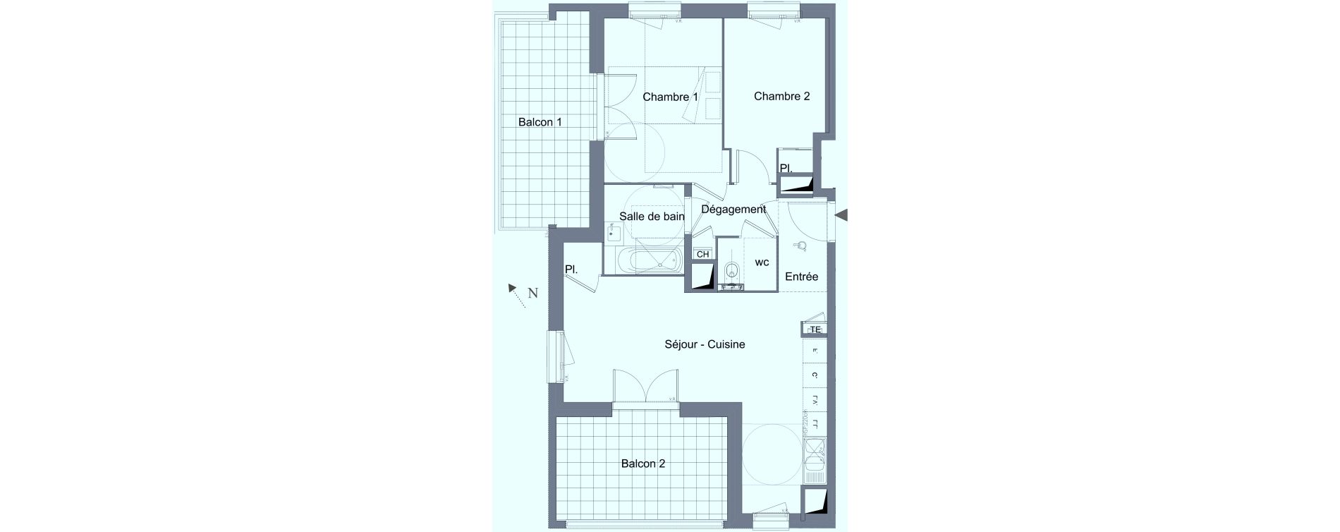 Appartement T3 de 57,70 m2 &agrave; Caluire-Et-Cuire Caluire et cuire le bourg