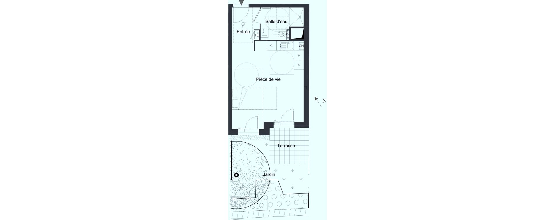 Appartement T1 de 31,70 m2 &agrave; Caluire-Et-Cuire Caluire et cuire le bourg