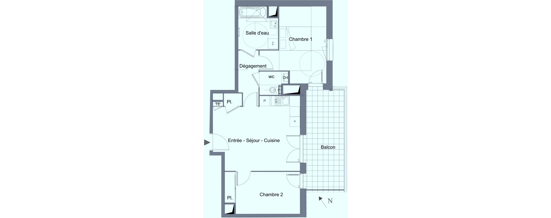 Appartement T3 de 56,22 m2 &agrave; Caluire-Et-Cuire Caluire et cuire le bourg