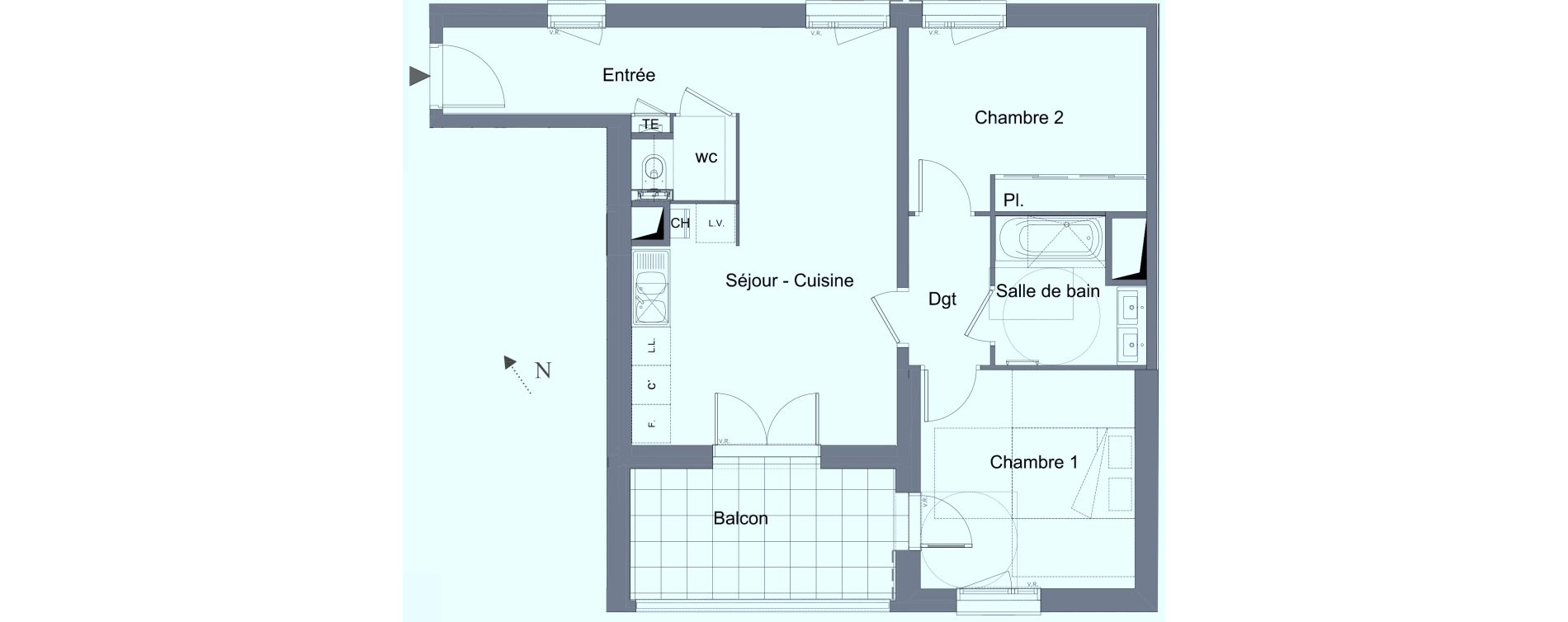 Appartement T3 de 59,03 m2 &agrave; Caluire-Et-Cuire Caluire et cuire le bourg